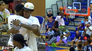 Celebrity LEBRON JAMES THROWING DOWN WARMUP DUNKS!?! Puts on a Show for the Fans at Big Time Vegas! Wealth