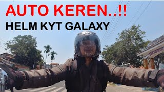 Helm KYT Galaxy Half Face Double Visor Terbaru