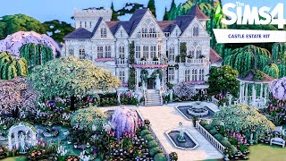 The Sims 4 Castle Estate Kit  Romantic Castle 🏰 | Stop Motion NO CC