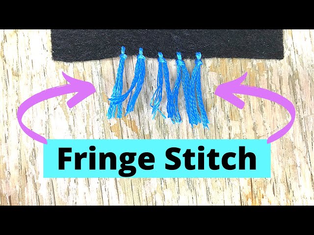 How To Make Fringe | Hand Embroidery Basics - YouTube
