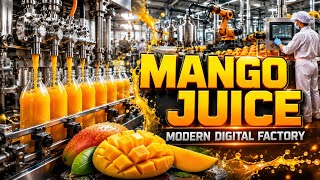 How Mango Juice Is Made in Modern Digital Factory|Full Production Process