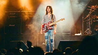 Eddie Van Halen weigerde dit moment voor de camera toe te lichten.