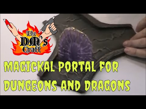DIY MAGICKAL PORTAL for Dungeons and Dragons  (Short Tip, Ep 4)