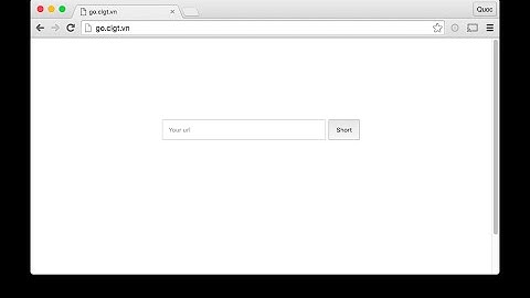 01 Intro: Viết web rút gọn link bằng nodejs