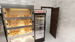 Realistic 3D Commercial Kitchen Design | Blender + D5 Render Visualization
