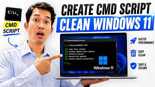 Clean Windows 11 FAST with This CMD Script! 🚀 (Boost Performance) screenshot 3