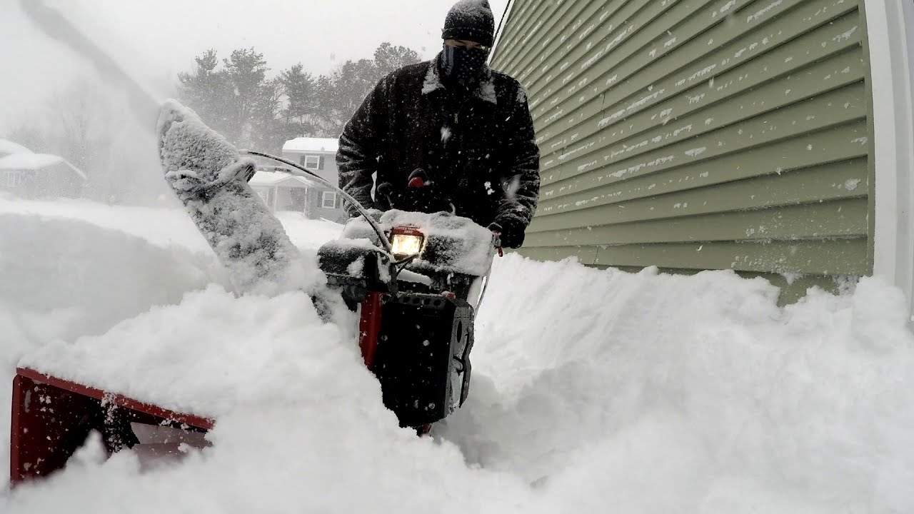 Record Breaking Snowstorm Clean Up - YouTube