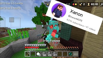 Best A tier Phone Skywars VS Youtuber Phone [UNCUT 1v1!] ft. XenonMCPE