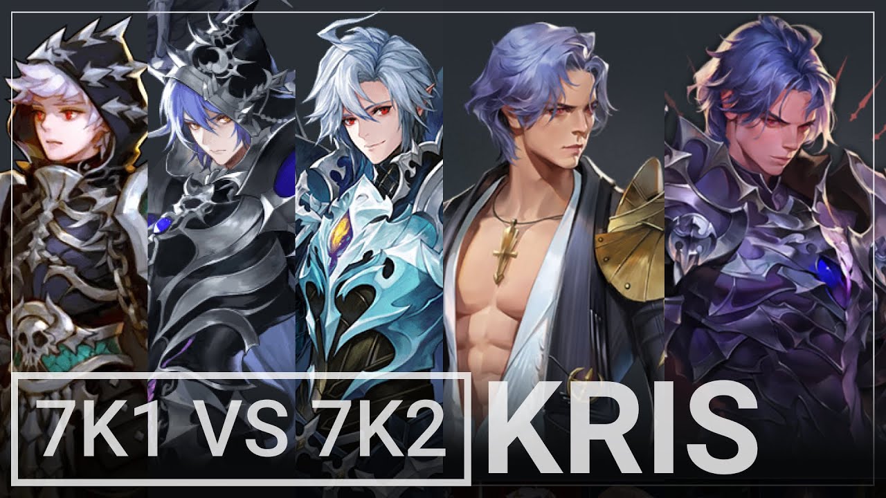 คริส seven knight  2022 Update  Kris คริส | Seven Knights 1 VS Seven Knights 2 | ทุกร่าง ทุกท่วงท่า