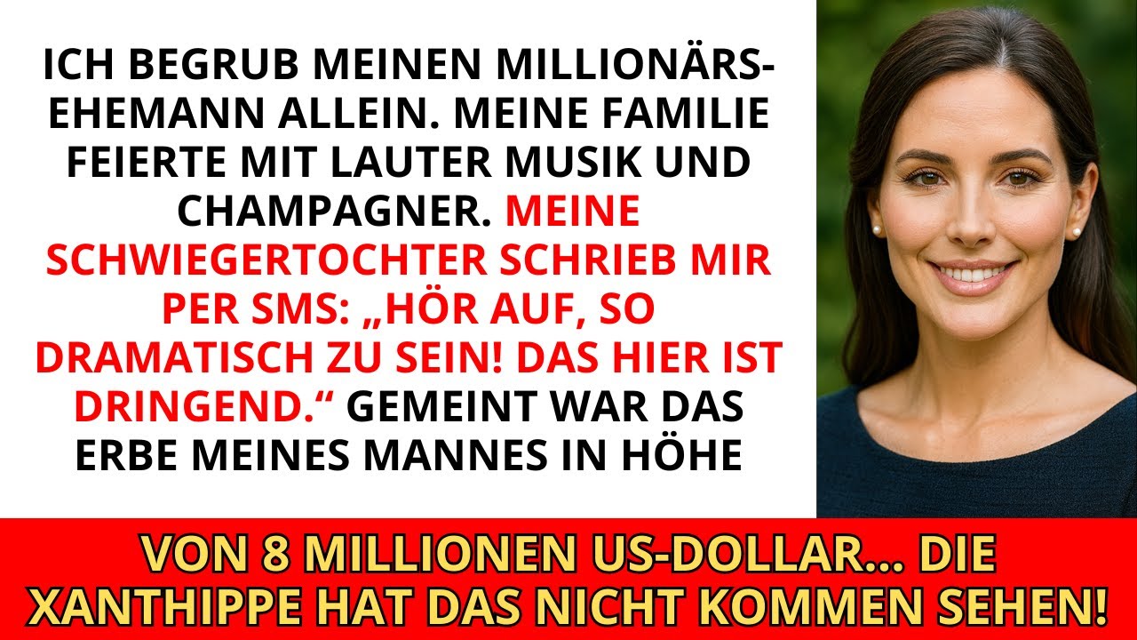 Ich begrub meinen Millionärs-Ehemann allein. Meine Familie feierte mit lauter Musik und Champagner..