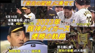 阪神タイガース優勝の軌跡　「栄光の架橋」にのせた2023ハイライト【岡田監督は65歳、村上は3年目、4月12日の村上は今季初先発】　※収益化はしていません