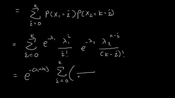 Sum of 2 Independent Poisson is Also Poisson | Probability Proofs