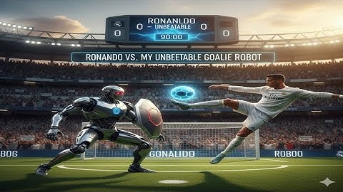 ⚽ Ronaldo vs. My Unbeatable Goalie Robot