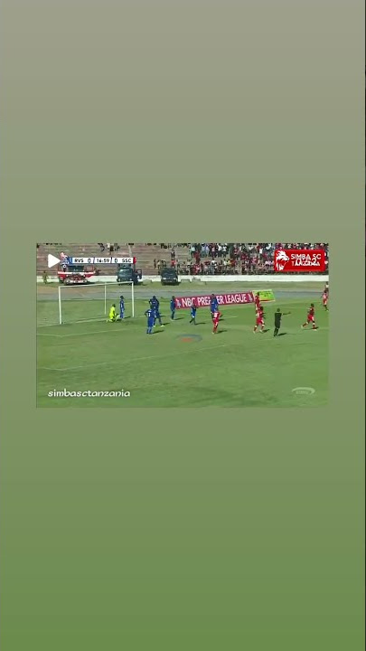 the first goal on the first half time(simba Vs ruvu shooting)