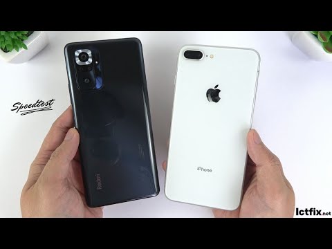 Redmi Note 10 Pro vs iPhone 8 Plus | Video test Display, SpeedTest, Comparison