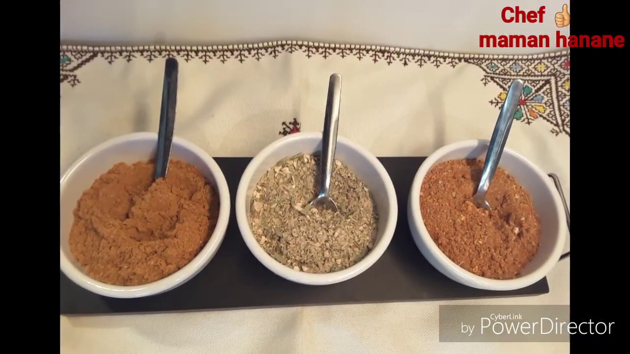 Épices tandori, grecque et mexicaine التوابل المكسيكية ، الهندية(التاندوري)،اليونانية