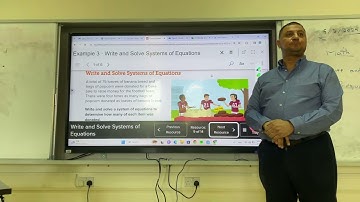 Writing and Solving Systems of Equations - Part 2 (Grade 8)