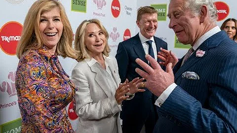Prince Charles shares a joke with Ant and Dec at P...