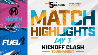 @FLMayhem vs @DallasFuel  | Kickoff Clash Tournament Highlights | Day 3