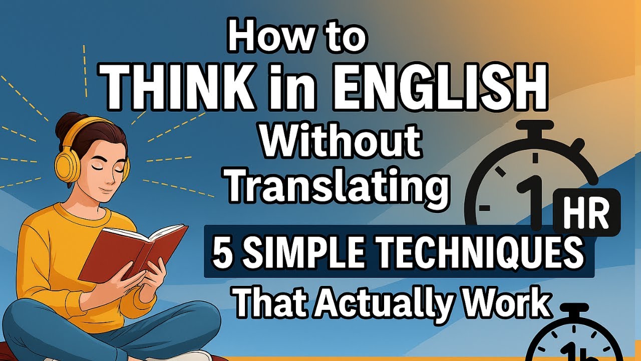 How to Think in English Without Translating | 5 Simple Techniques That Actually Work | Learn English