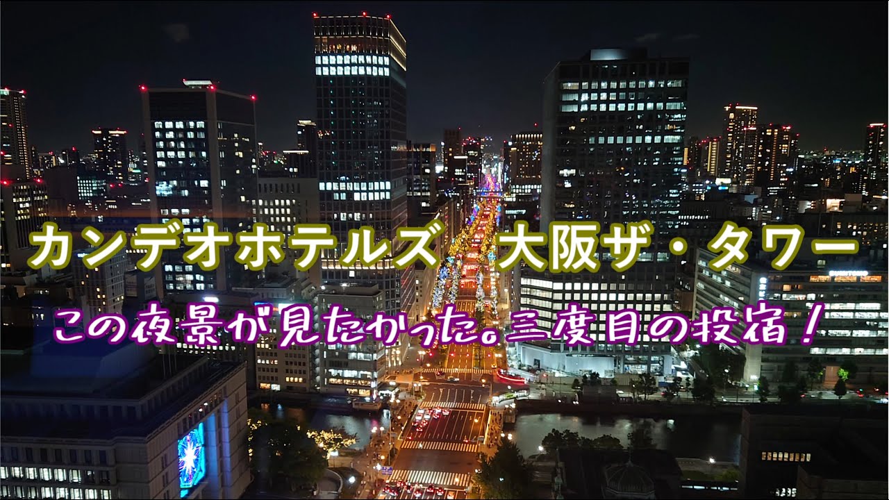 カンデオホテルズ大阪ザ・タワー  この夜景が見たかった。　(３度目の投宿)