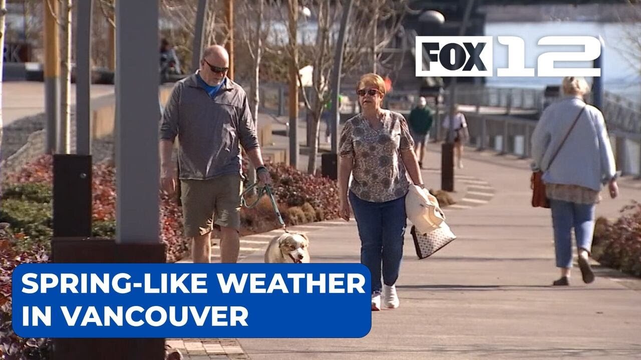 Spring-like weather brings Vancouver waterfront to life - YouTube