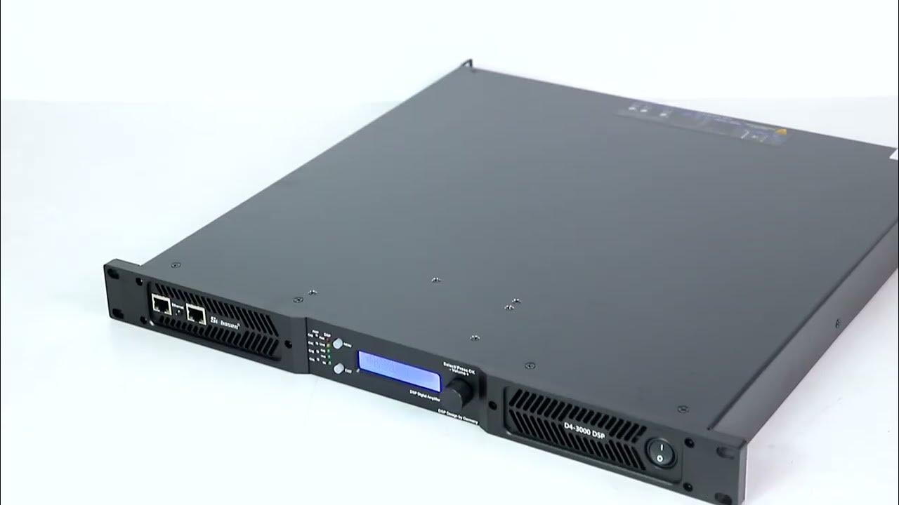 D4-3000 DSP Digital Amplifier 4 Channel x 3000 Watt with 4x4 64-bit FIR
