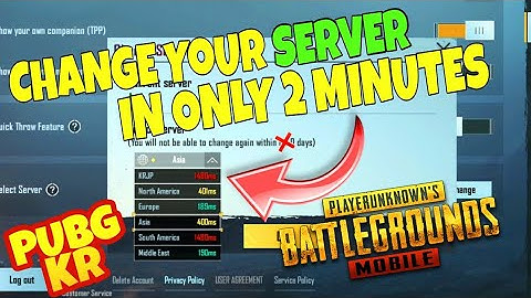 How To Change Server In Pubg Mobile Korean Version, Change Server Before 60 Days