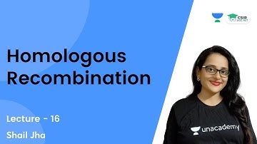 Homologous Recombination || CSIR NET 2021 | By Shail Jha