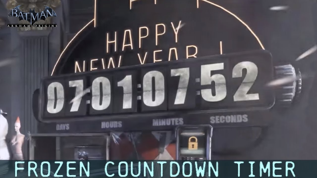MISC; Batman; Arkham Origins: Frozen Countdown Timer - YouTube