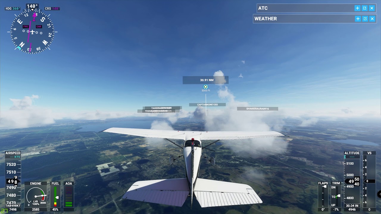 Microsoft Flight Simulator 2020 - Florida Flight in Cessna 172 Skyhawk ...