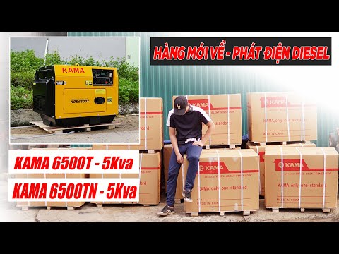 Video Máy Phát Điện KAMA 6500 Công Suất 5Kw Chạy Dầu Diesel... - youtube