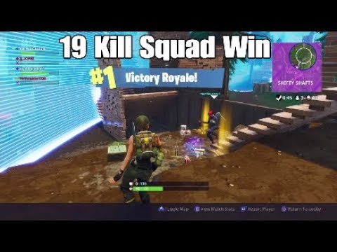 Getting a 19 kill squad game! (Fortnite Battle Royale) - YouTube