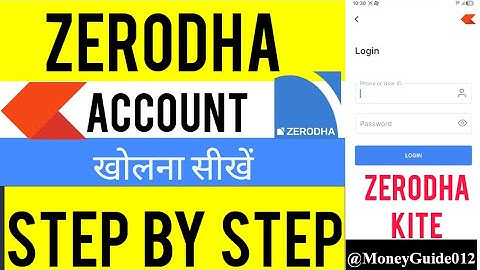 Zerodha Account Opening | How To Open Account in Zerodha | Zerodha Demat Account Opening Online