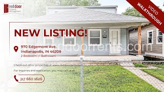 New Listing!!! 970 Edgemont Ave. Indianapolis, IN 46208 New Listing!!! 970 Edgemont Ave. Indianapolis, IN 46208