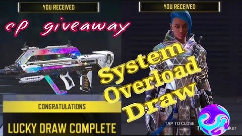 System Overload draw FULL UNLOCKED in Cod mobile Codm Ether Network FR 556