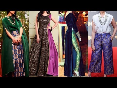 brocade western dresses