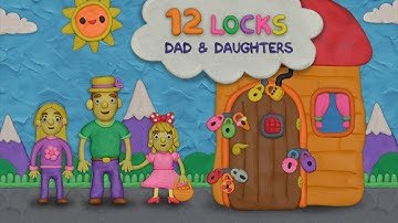 12 LOCKS Dad and Daughters Level 1. Help open the door to the house. Gameplay Walkthrough.