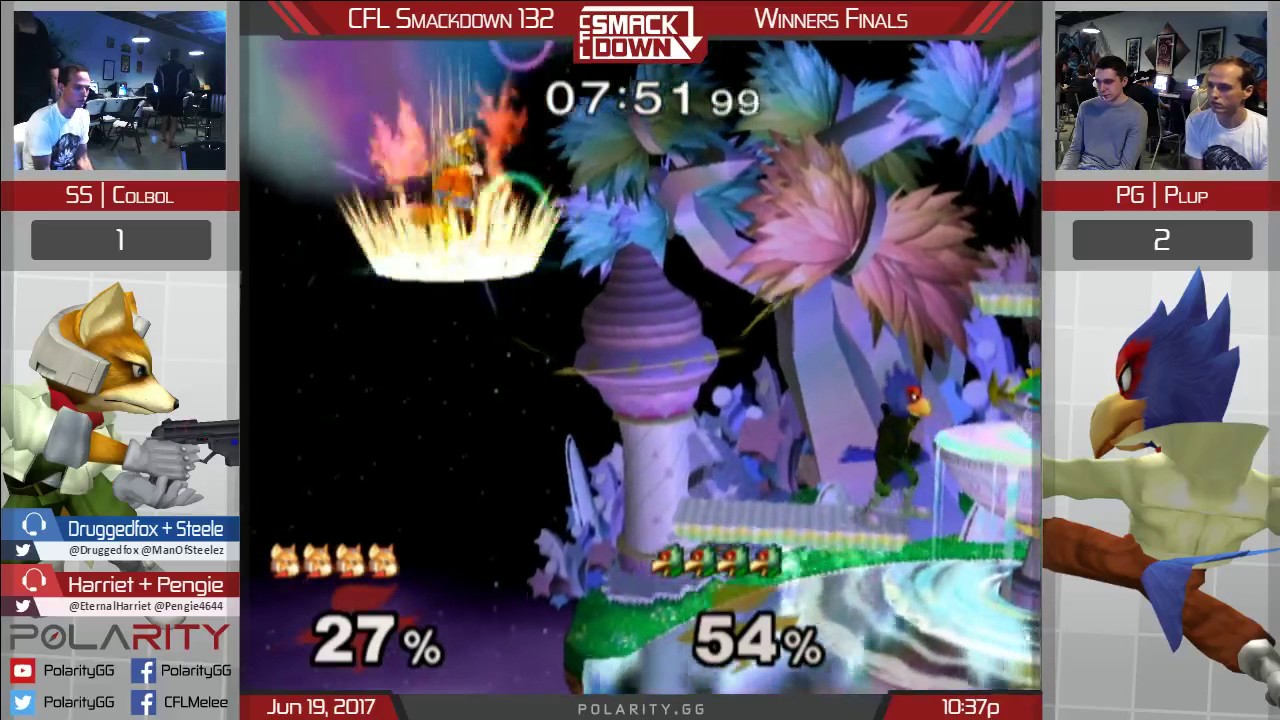 CFL Smackdown 132 Melee - SS | Colbol (Fox) vs PG | Plup (Falco) - Winners Finals