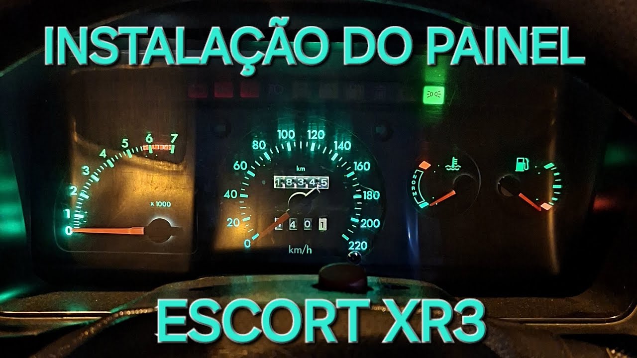 INSTALAÇÃO/ADAPTAÇÃO PAINEL XR3 NO ESCORT GL (ESCORT MK4 91)