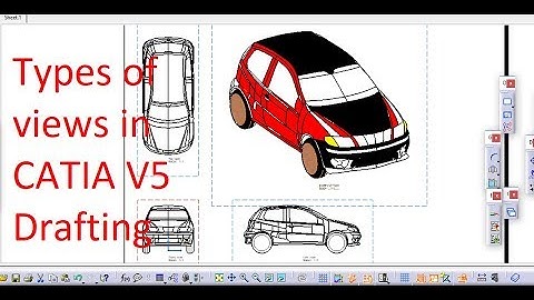 TYPES OF VIEWS IN CATIA (DRAFTING)