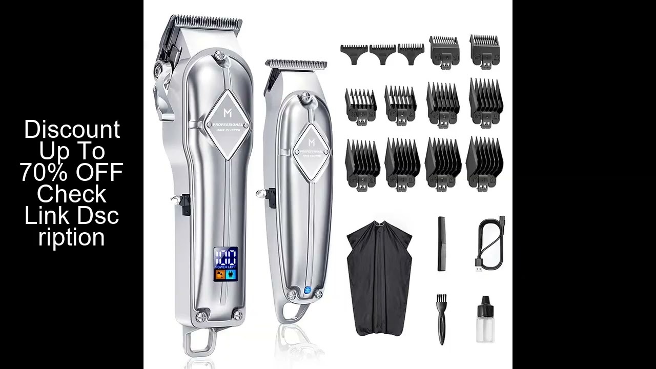 Limural Hair Clippers for Men Professional Hair Cutting Kit Beard Trimmer Barbers Cordless Close Cut