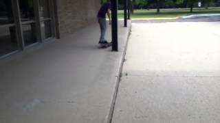 almost landed my first tre flip (: