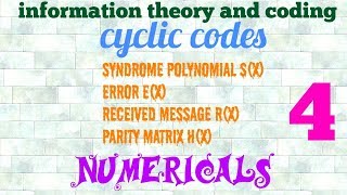 Cyclic codes part 4