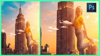 [ Photoshop Manipulation ] THE GIANT GIRL - Photo Editing Tutorial