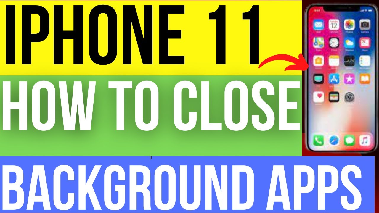 iphone 11| how to close background apps running in background on iphone| how  to close apps on iphone - YouTube