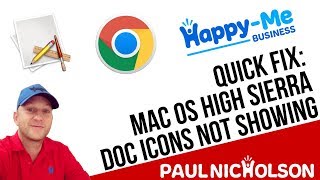 Mac Dock App Icons Not Showing Correctly Using High Sierra