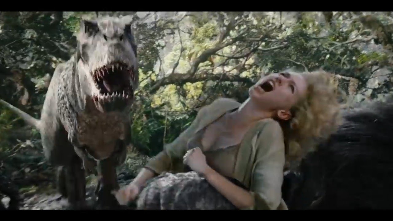 King Kong vs Rex Fight (HD) ស្វាជួយមនុស្សពីដាយណូស័រ YouTube