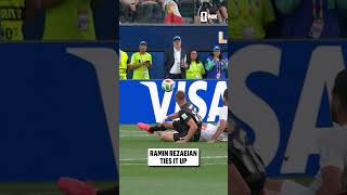 Iran draws level with New Zealand in the first half