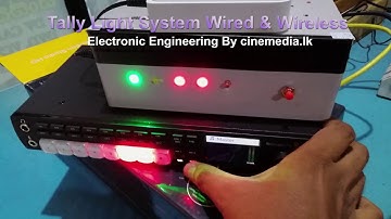 Blackmagic, Sony, Data Video Tally Light System For Vision Mixers By cinemedia.lk